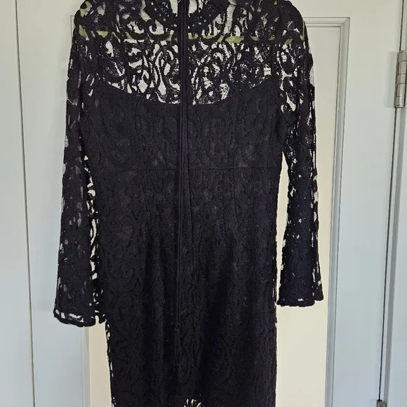 FREE PEOPLE The North Star Dress - Black Lace, Chrystal And Sequin Stars - Picture 5 of 8